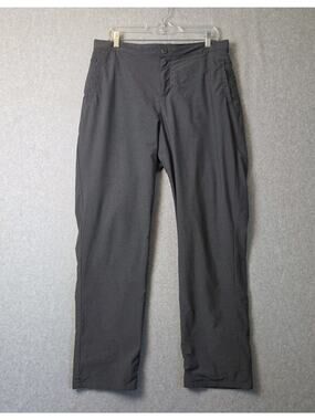 Stormpack Gray Microfleece Lined Windproof Outdoor Pants Women's Large Pockets